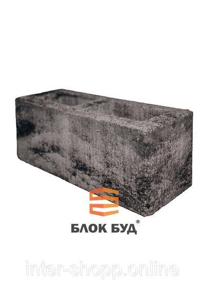 Блок на забор модульный ранчо / Loft / 190x190x500, Цвет: ОНИКС 11111429 фото